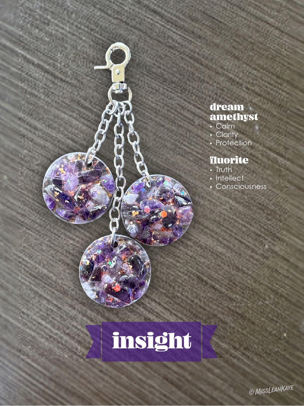 .handmade Bag Charms/Keychains with Crystals - Picture 8 of 16